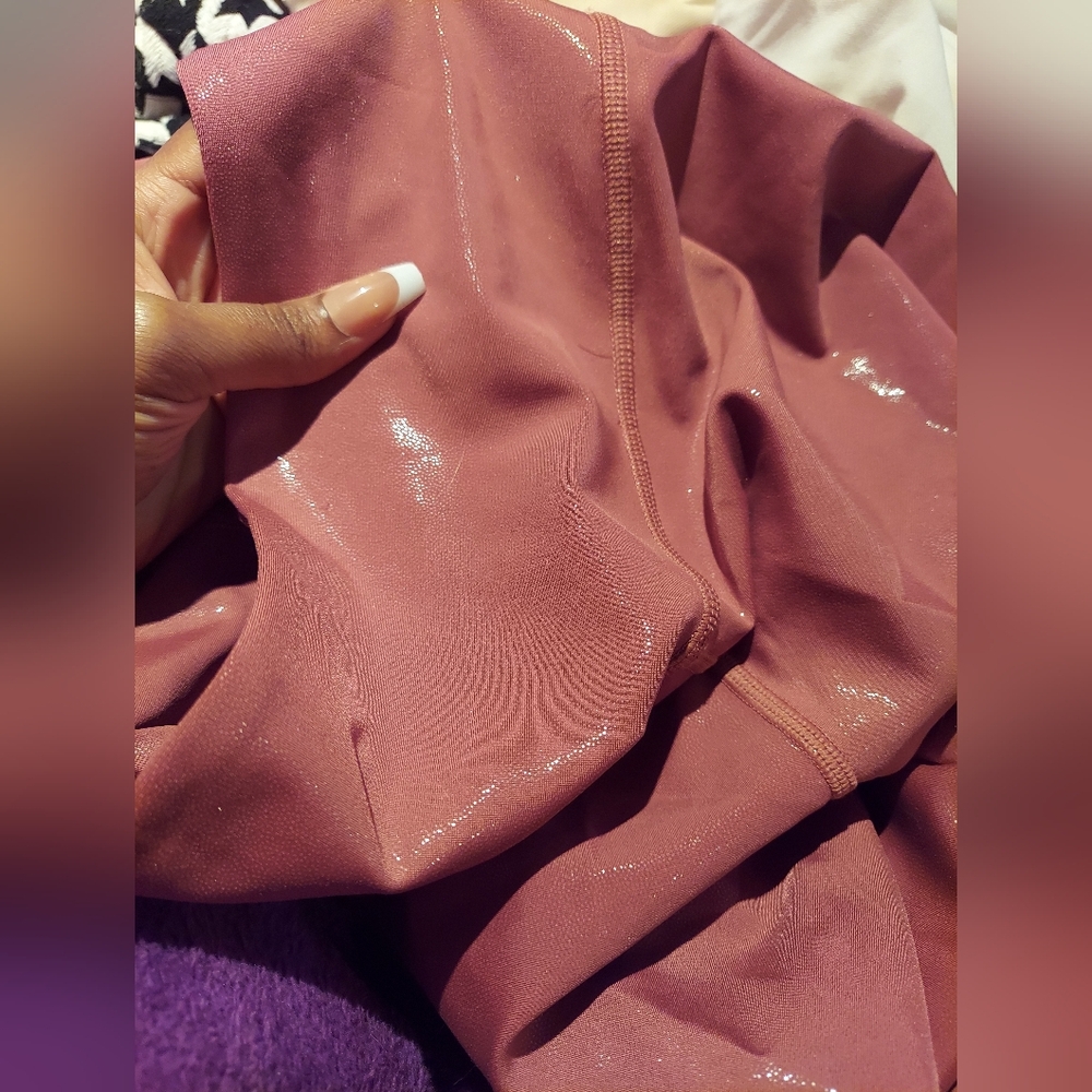 Reebok shiny dusty rose metallic tights - Picture 11 of 11